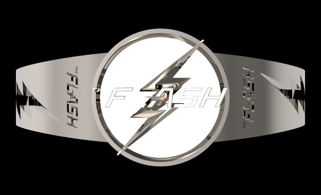 The flash 8 engagement ring 3D print model_45