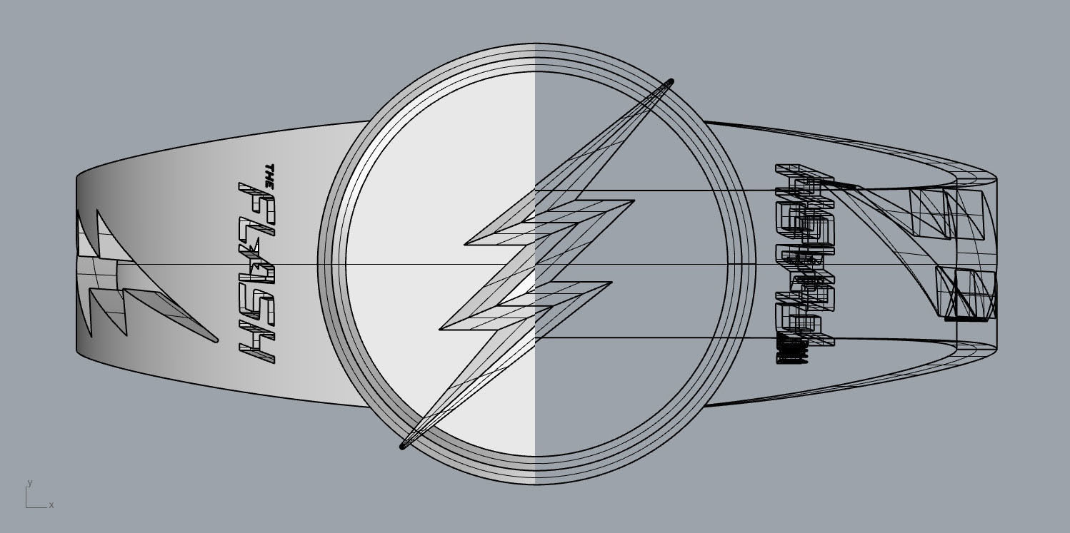 The flash 8 engagement ring 3D print model_48