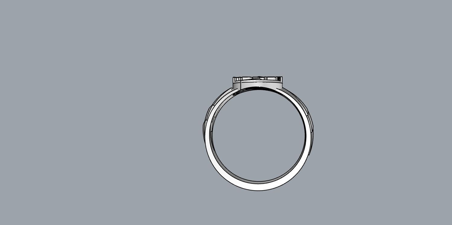 The flash 9 diamond ring 3D print model_4