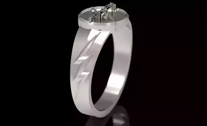 The flash 9 diamond ring 3D print model