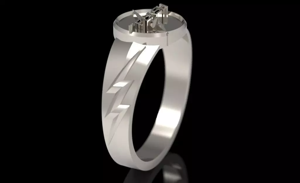 The flash 9 diamond ring 3D print model_0