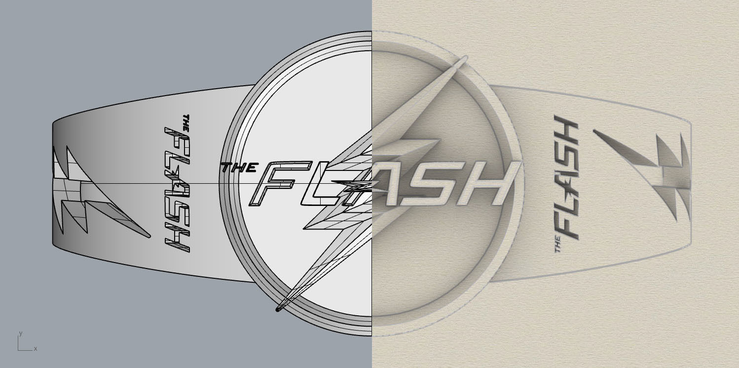 The flash 9 diamond ring 3D print model_34