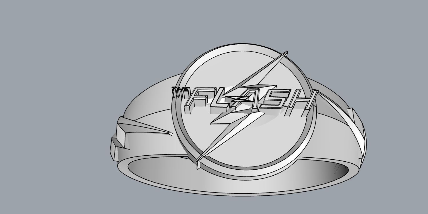 The flash 9 diamond ring 3D print model_7