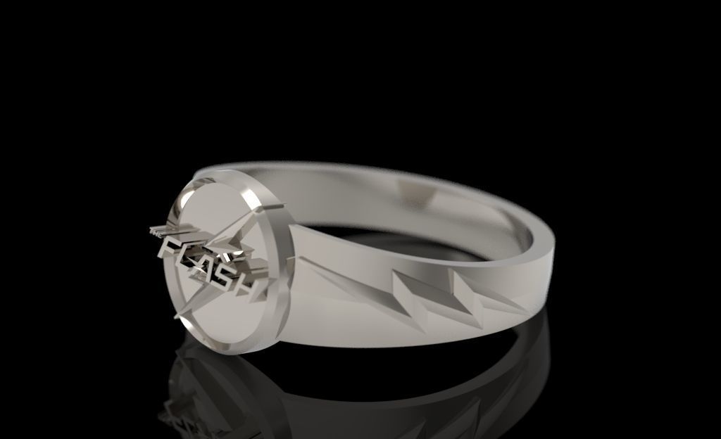 The flash 9 diamond ring 3D print model_1