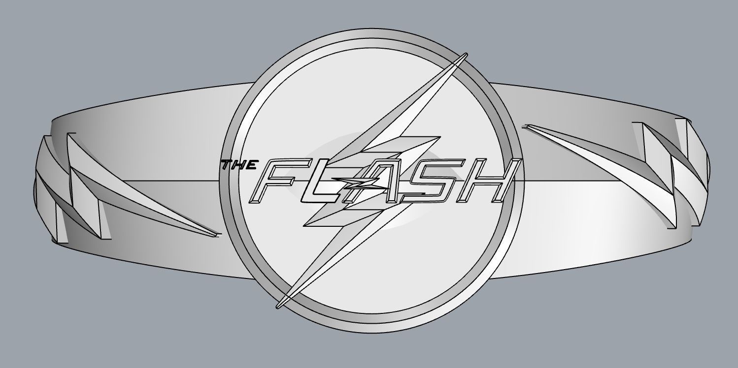 The flash 9 diamond ring 3D print model_8