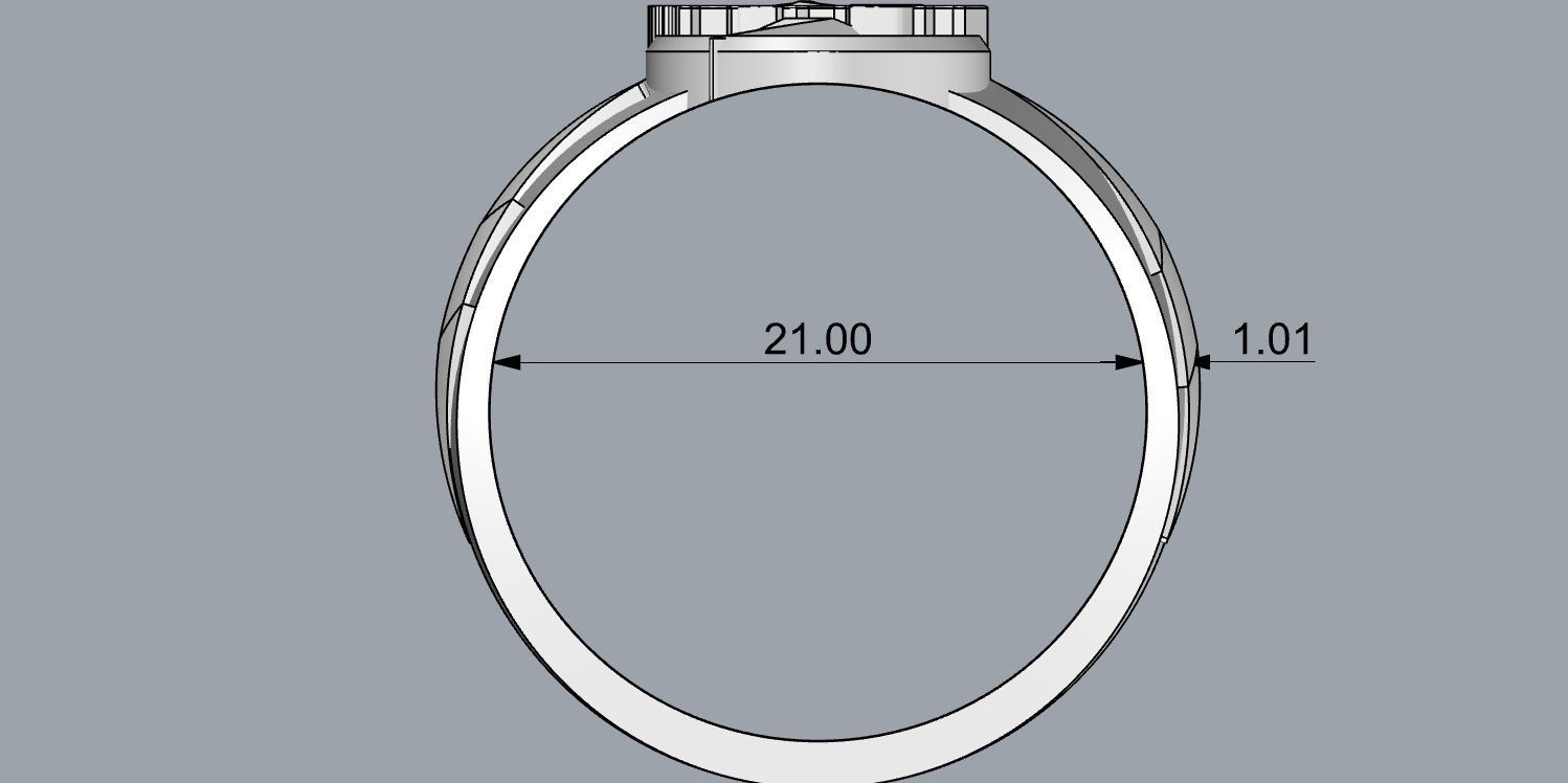 The flash 9 diamond ring 3D print model_12