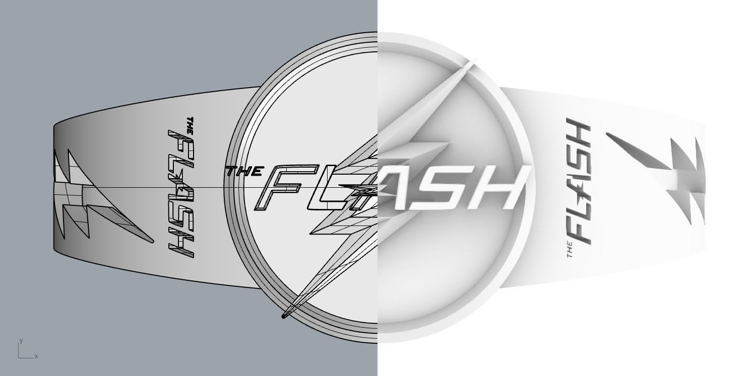 The flash 9 diamond ring 3D print model_33