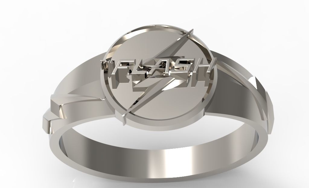 The flash 9 diamond ring 3D print model_2