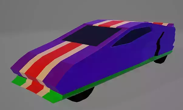 Exotic Low Poly Sports Car
