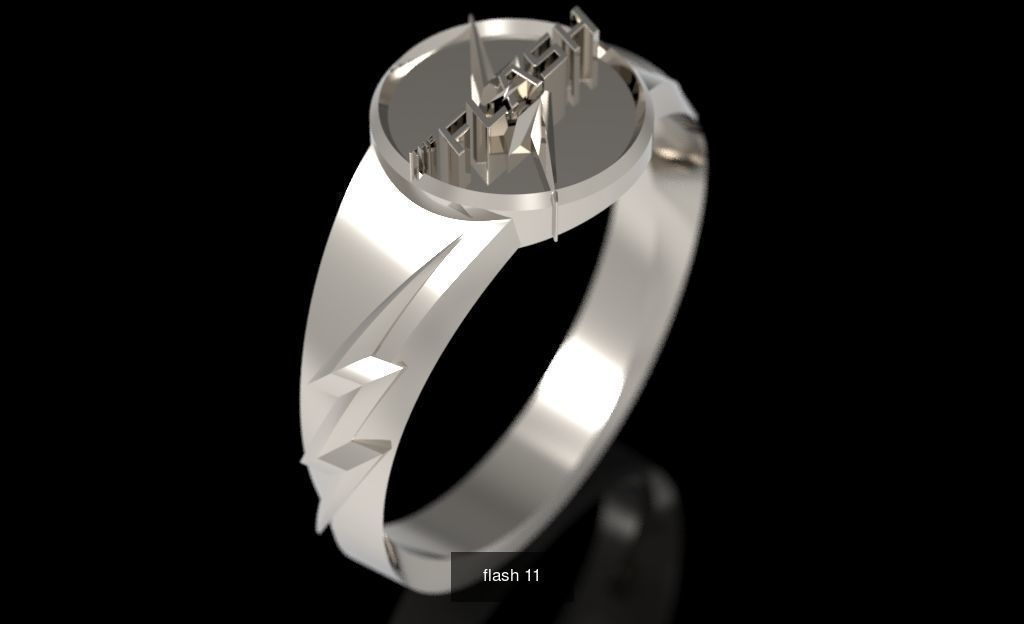 The flash hebrew wedding ring 3D Model Collection_13