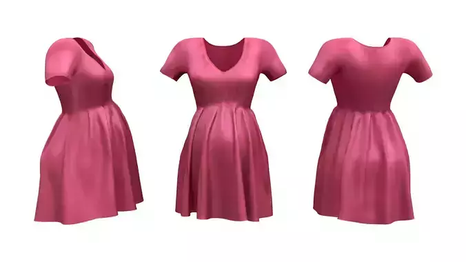 Pregnancy Dress Low-poly 3D model