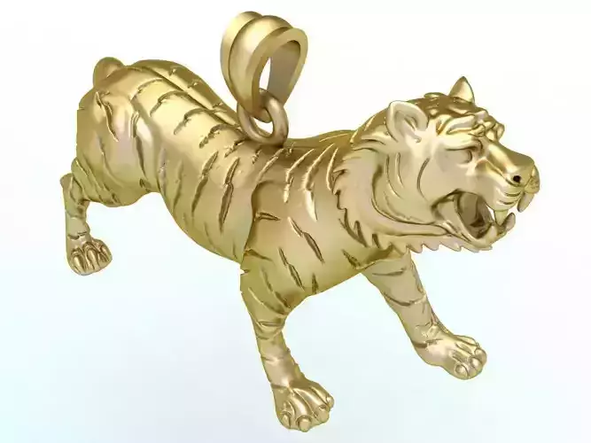 Tiger Pendant - Mens Pendant