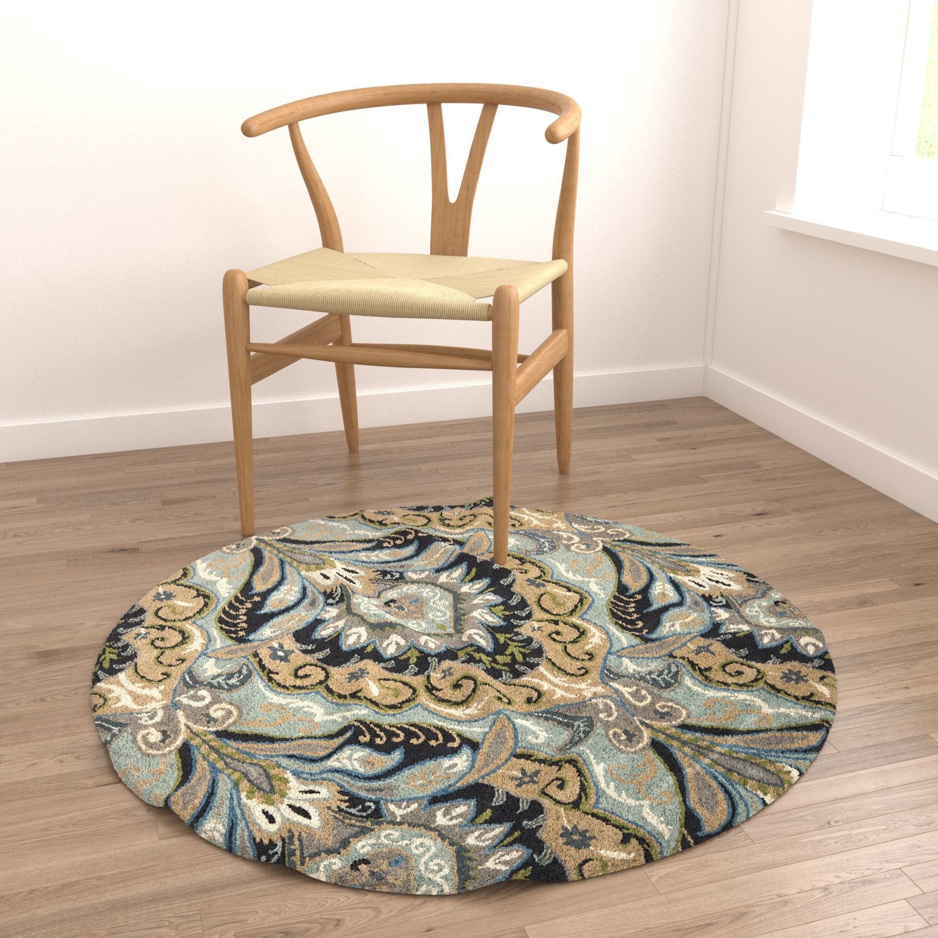 Rugs No 182 Low-poly 3D model_3