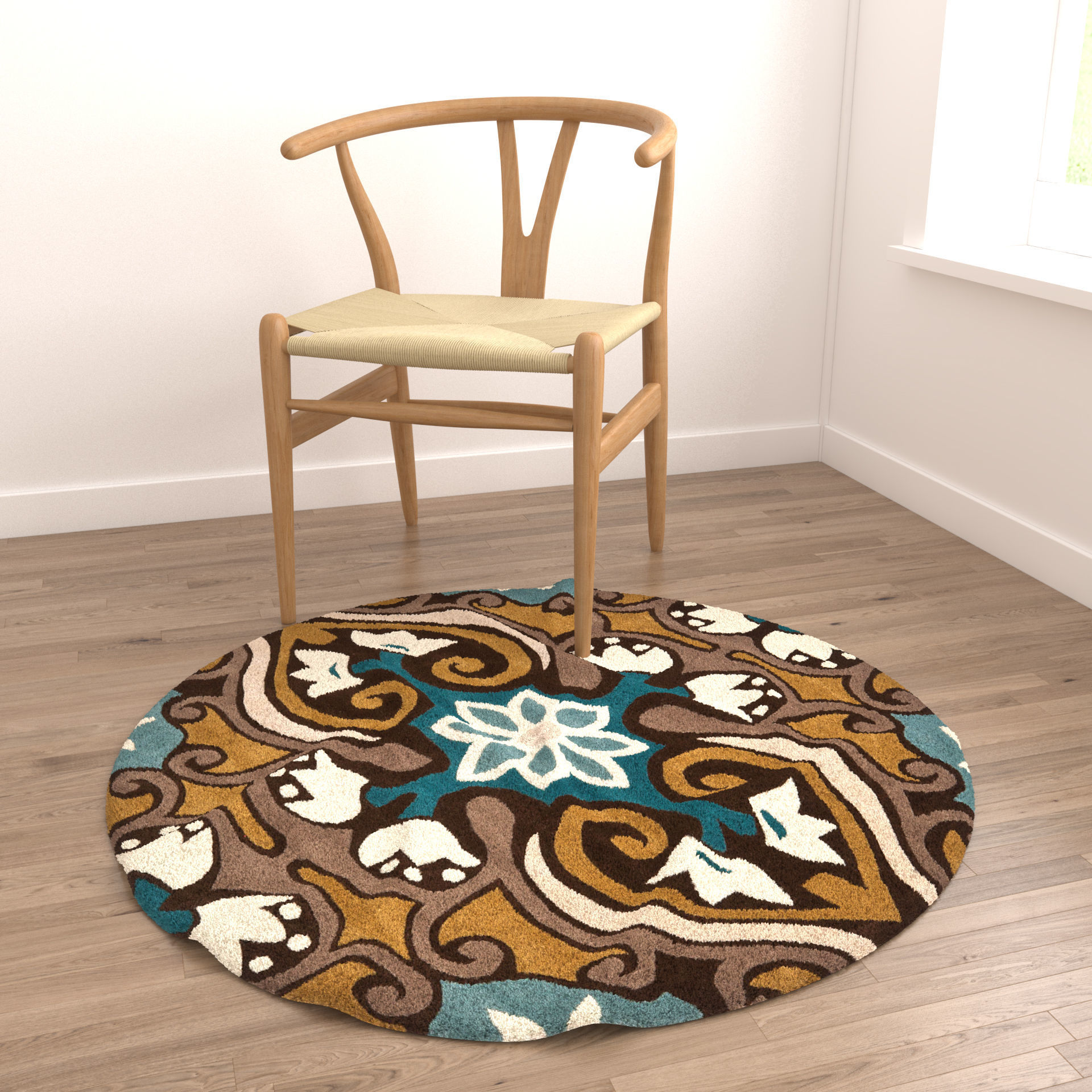 Rugs No 182 Low-poly 3D model_4