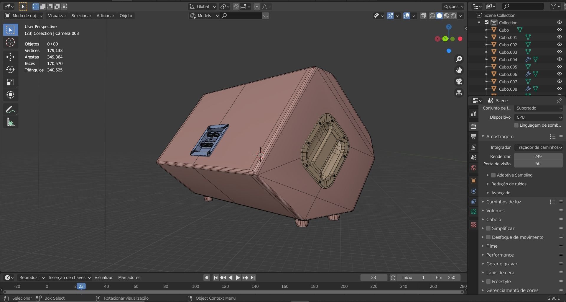 speaker sound 02 - blender 3d 3D model_76
