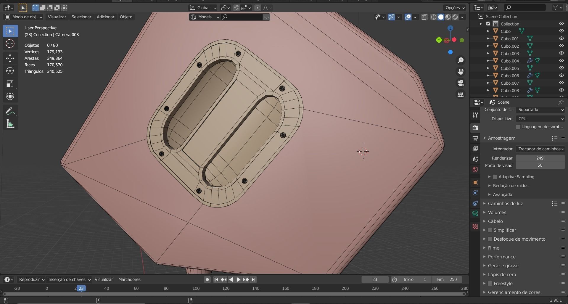 speaker sound 02 - blender 3d 3D model_78