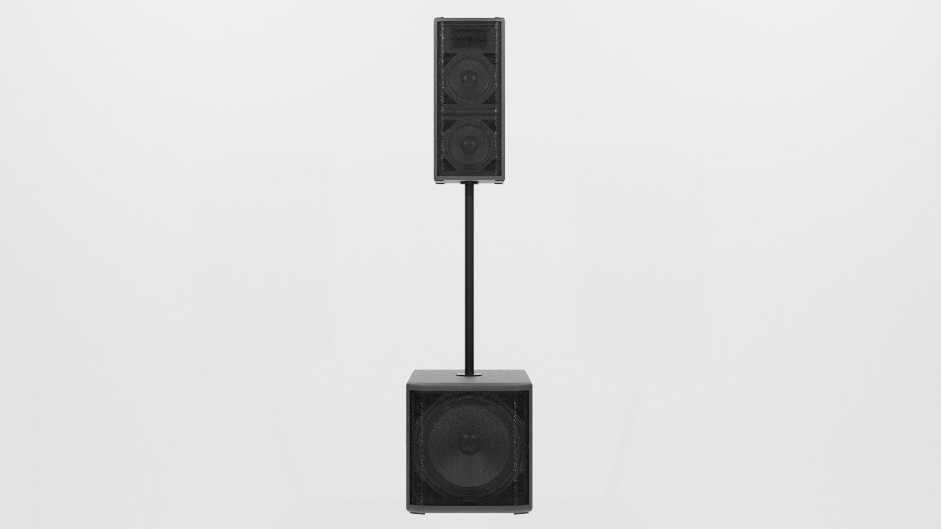 speaker sound 02 - blender 3d 3D model_43