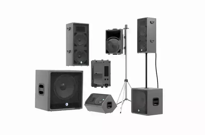 speaker sound 02 - blender 3d 3D model