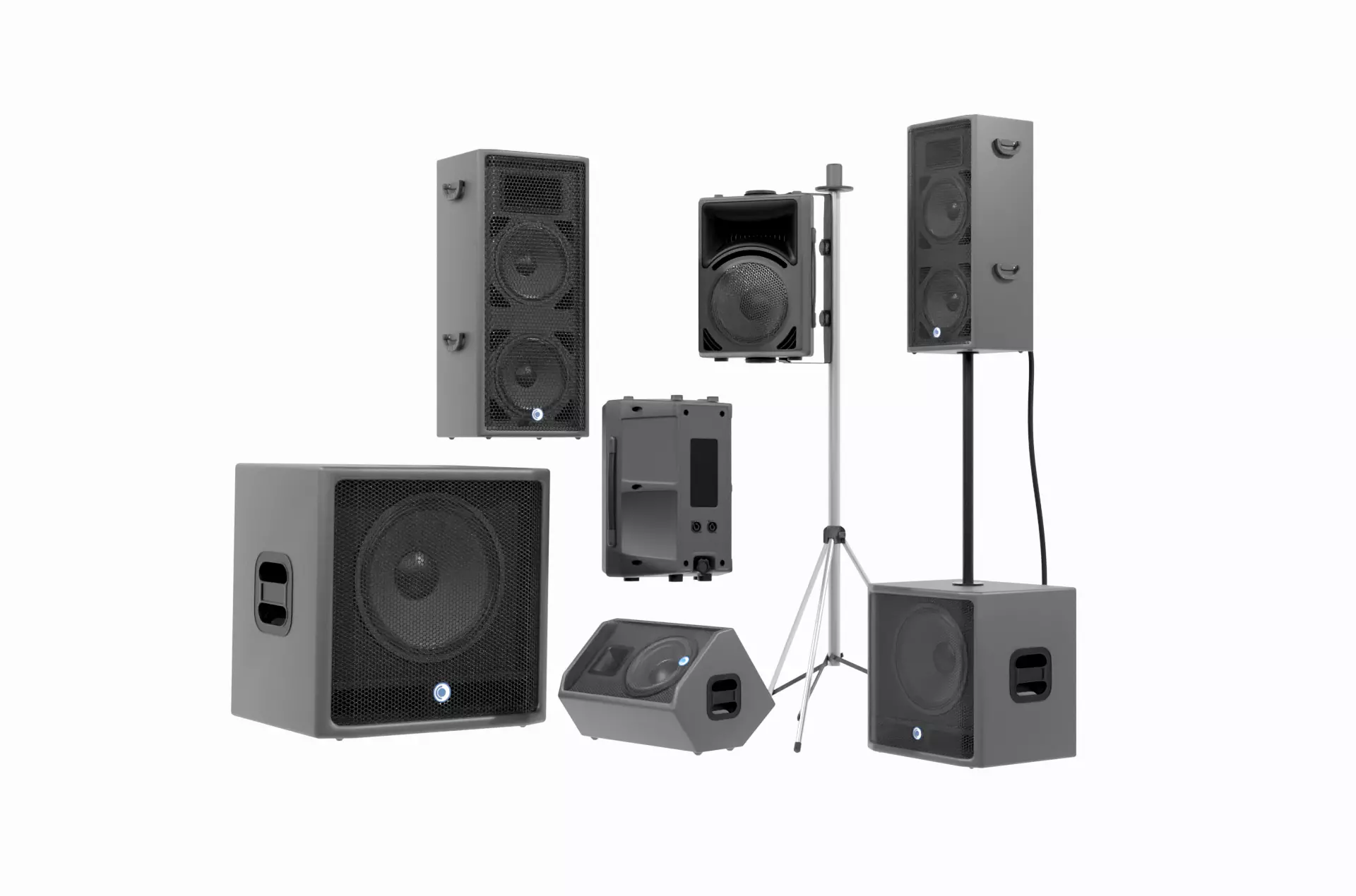 speaker sound 02 - blender 3d 3D model_0