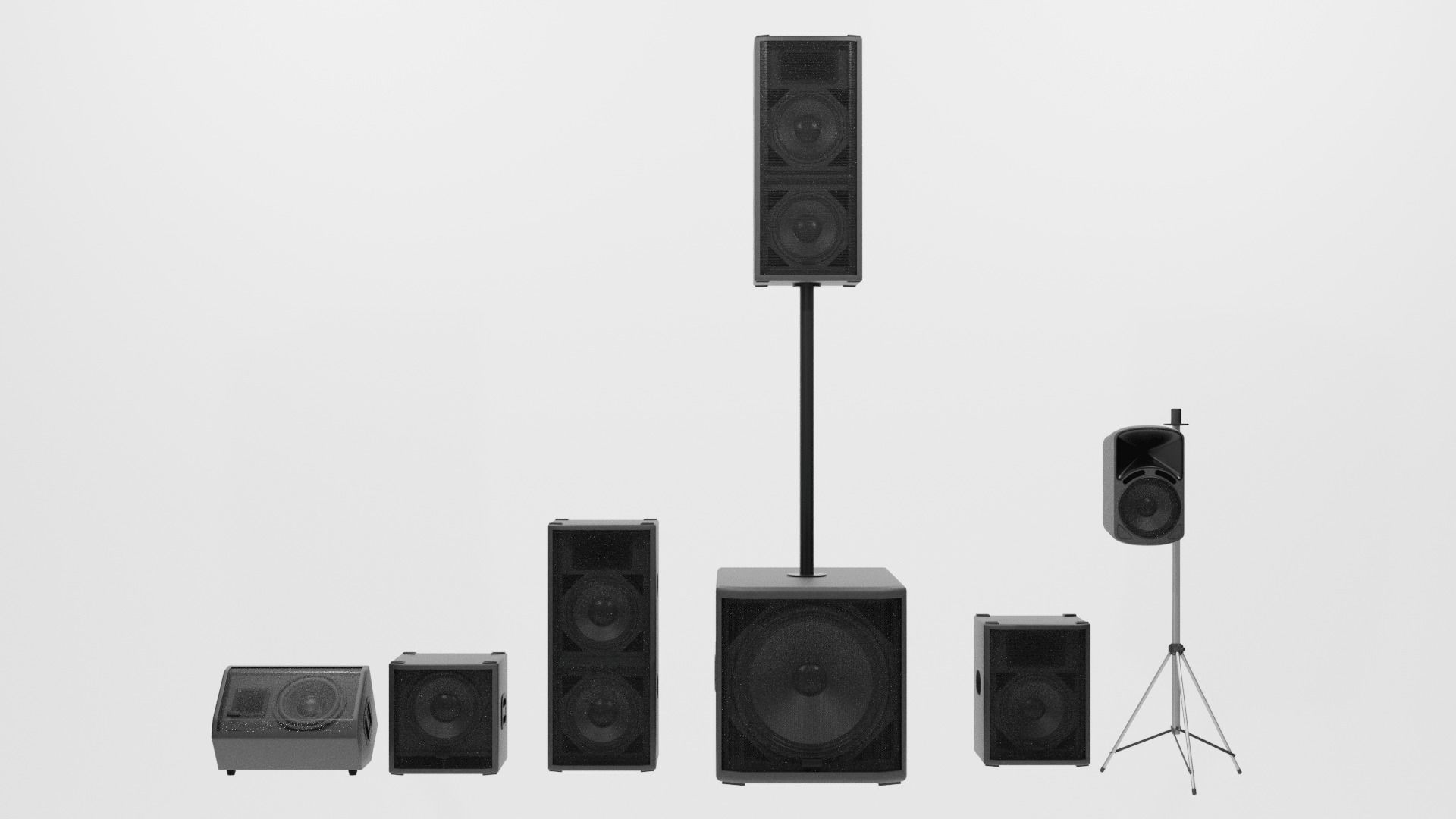 speaker sound 02 - blender 3d 3D model_32