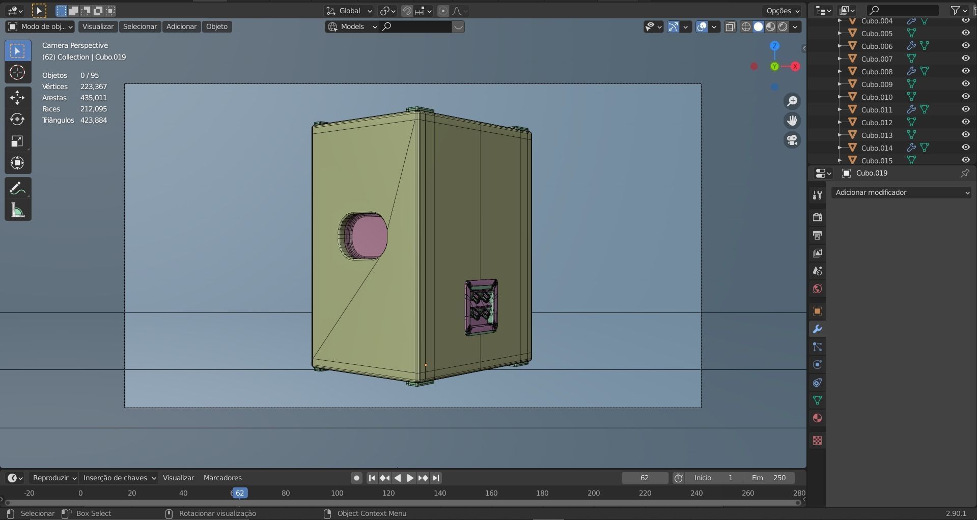 speaker sound 02 - blender 3d 3D model_68