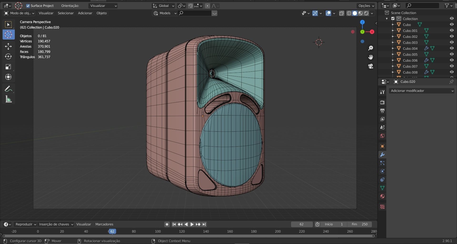 speaker sound 02 - blender 3d 3D model_82