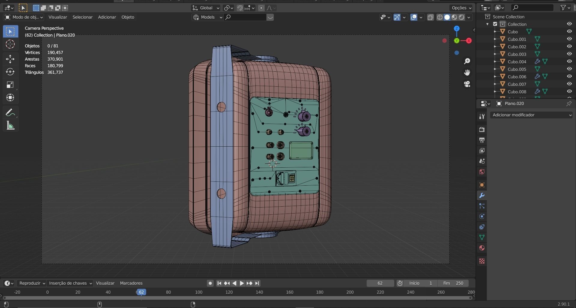 speaker sound 02 - blender 3d 3D model_81