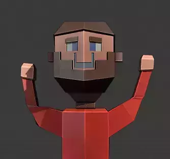 Low Poly Rigged Character Models