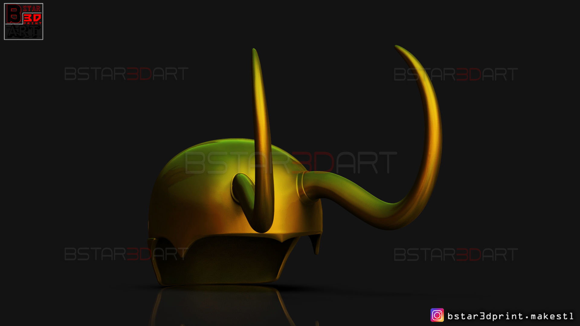 Classic Loki Helmet - Loki TV series - Marvel Comics 3D print model_5