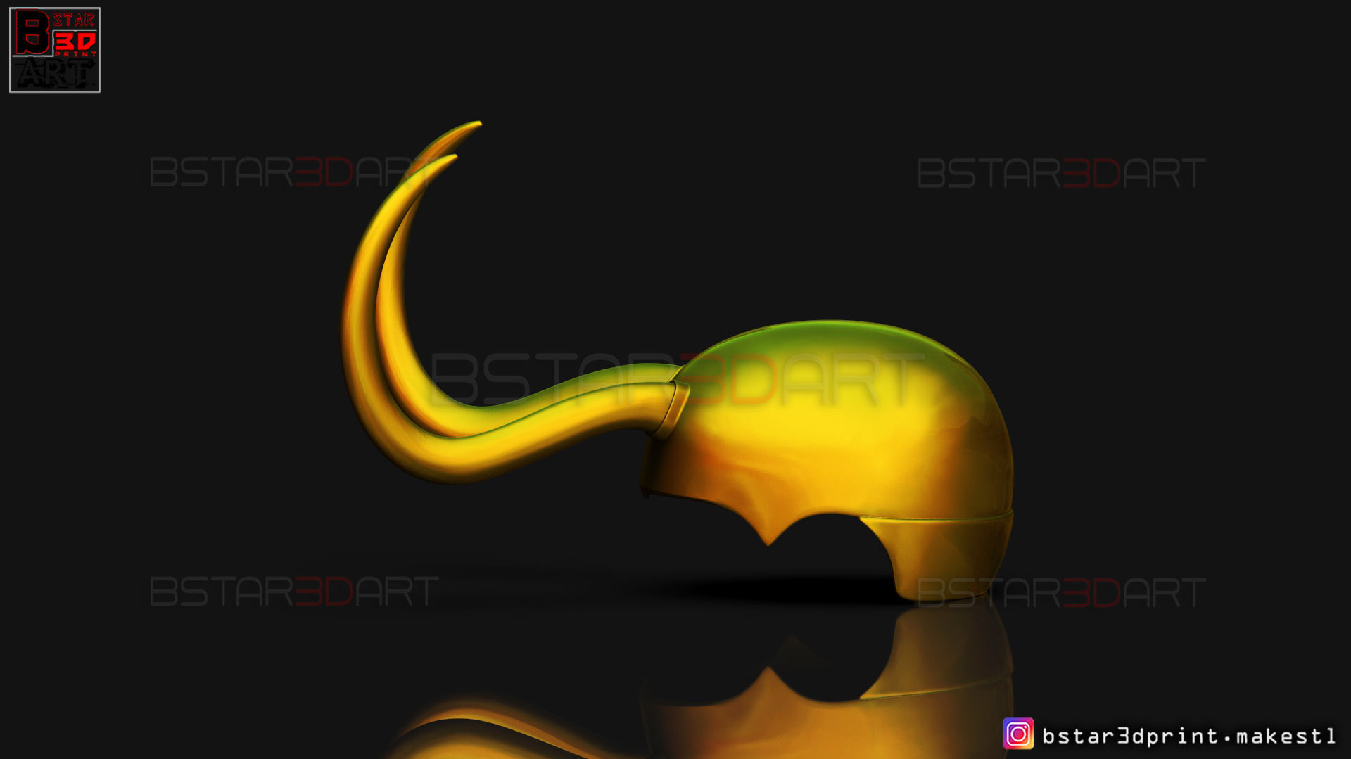 Classic Loki Helmet - Loki TV series - Marvel Comics 3D print model_1