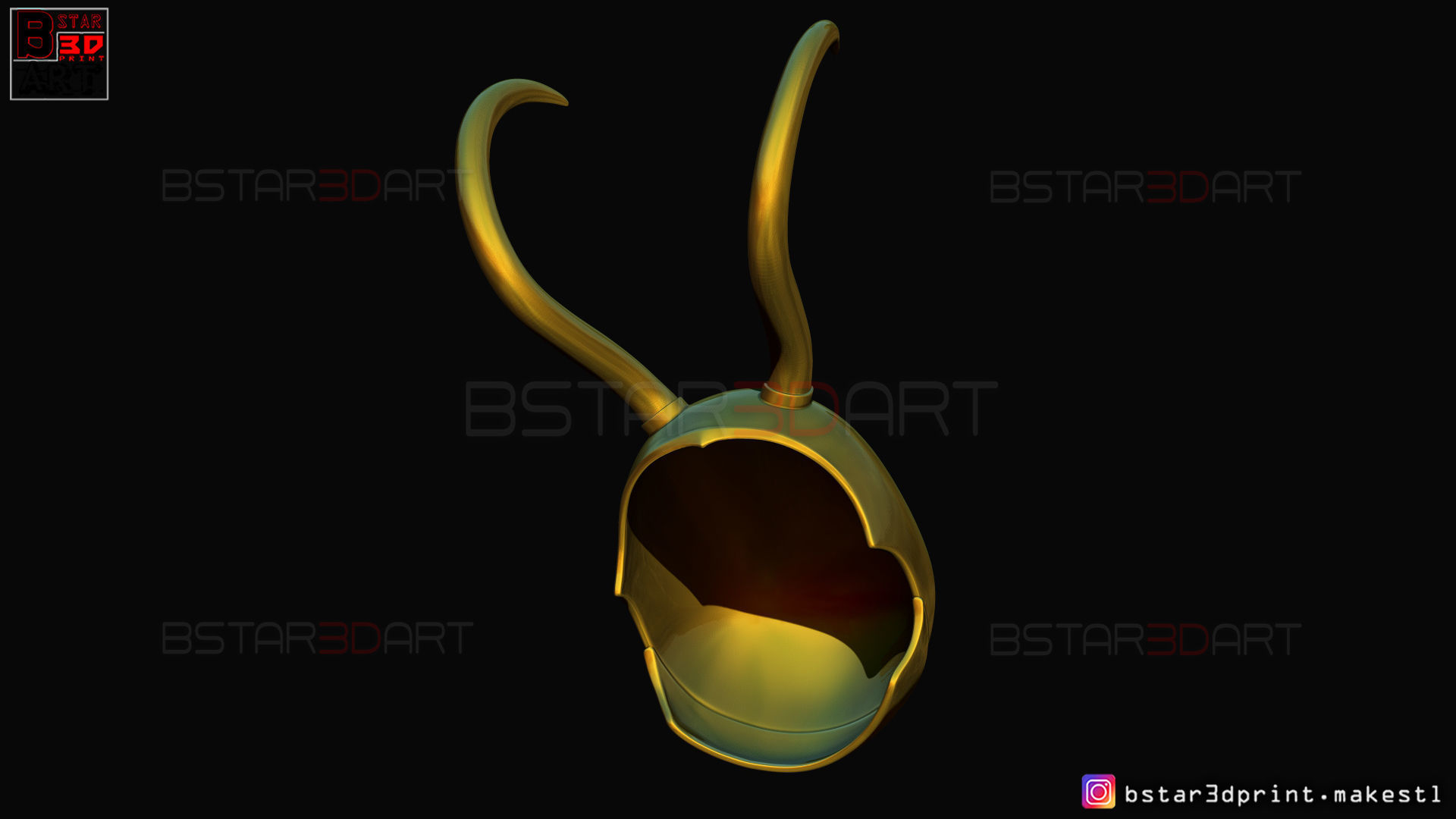 Classic Loki Helmet - Loki TV series - Marvel Comics 3D print model_14