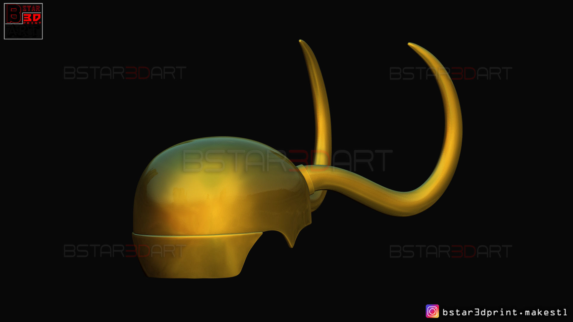 Classic Loki Helmet - Loki TV series - Marvel Comics 3D print model_12