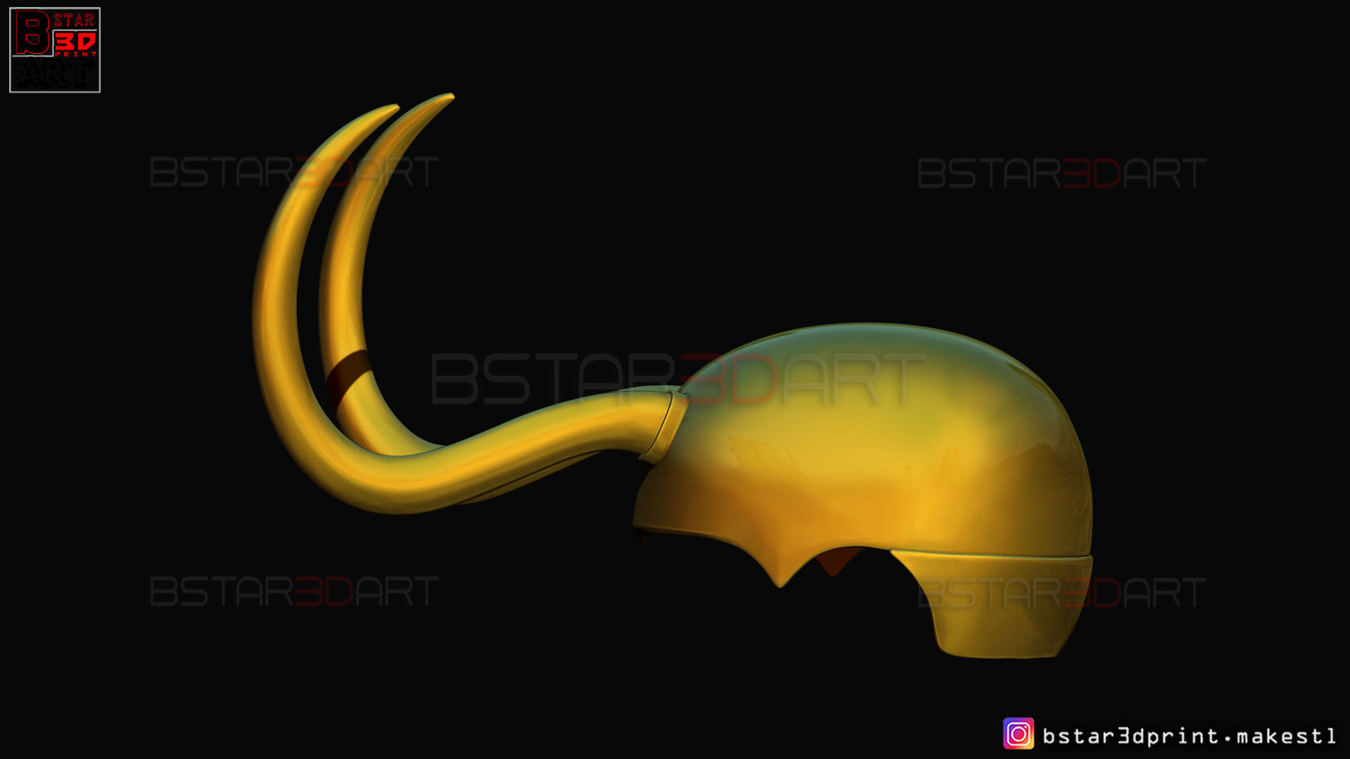 Classic Loki Helmet - Loki TV series - Marvel Comics 3D print model_9