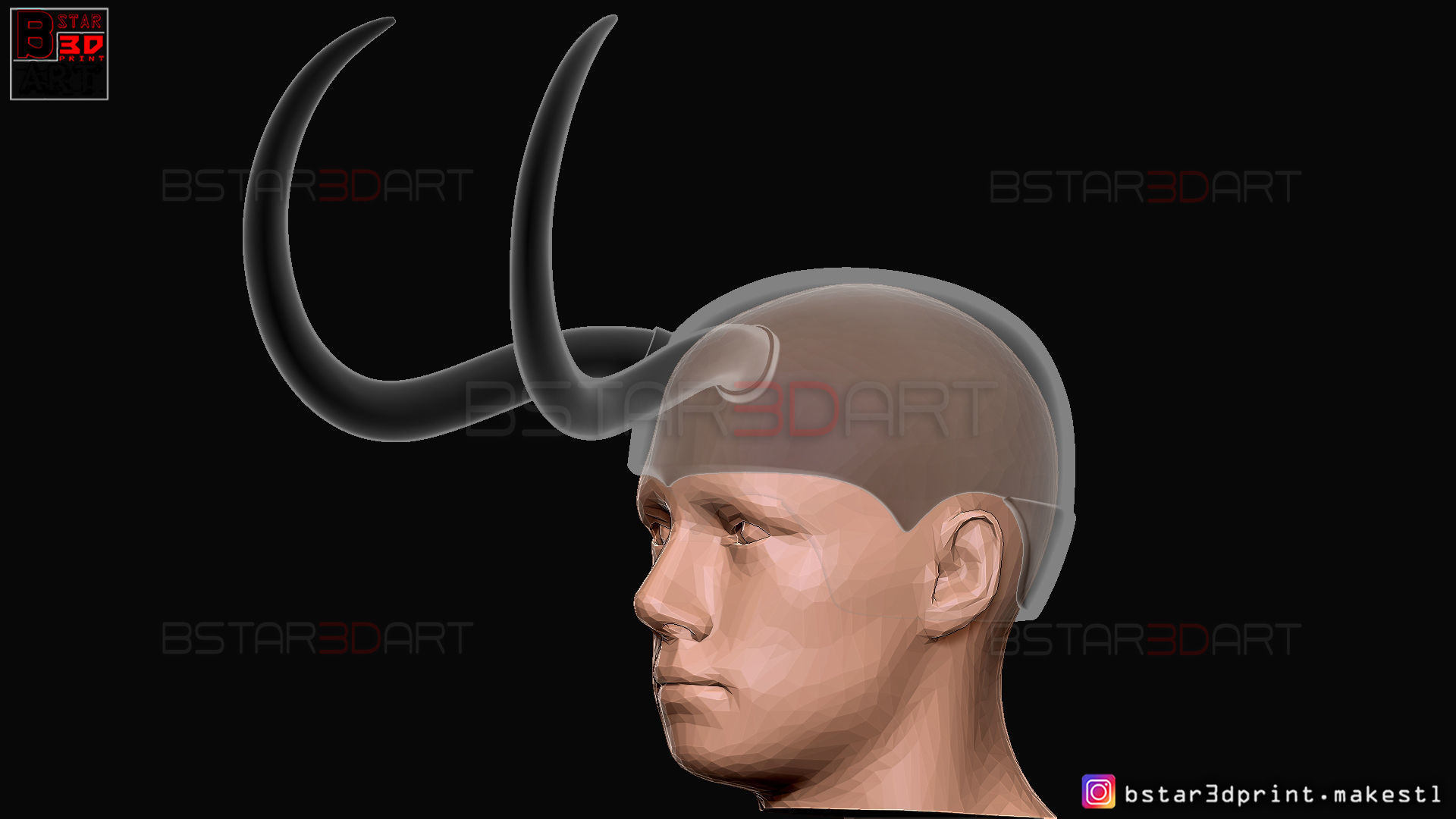 Classic Loki Helmet - Loki TV series - Marvel Comics 3D print model_17