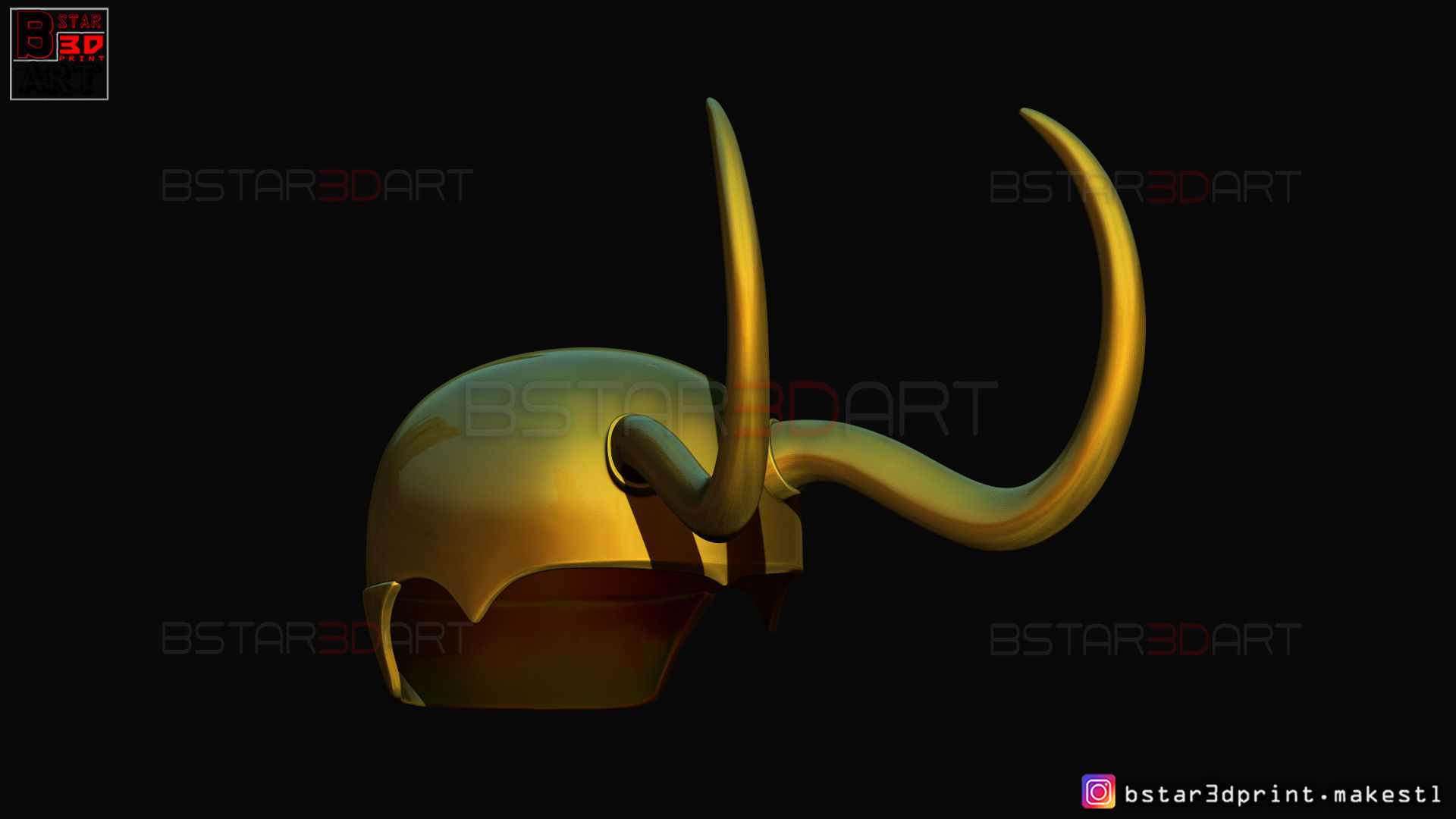 Classic Loki Helmet - Loki TV series - Marvel Comics 3D print model_13