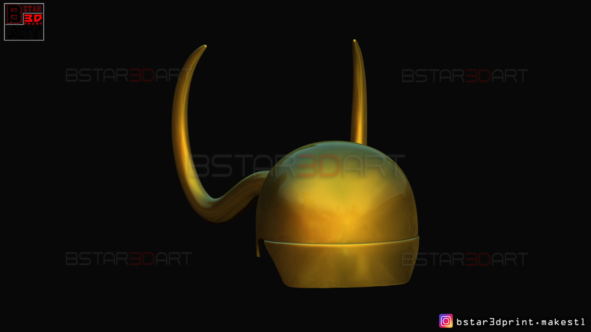 Classic Loki Helmet - Loki TV series - Marvel Comics 3D print model_10