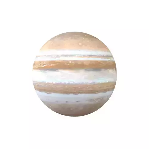 Jupiter v1 001 Low-poly 3D model