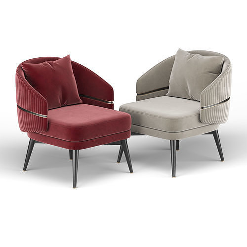 Billy Armchair 3D model 7