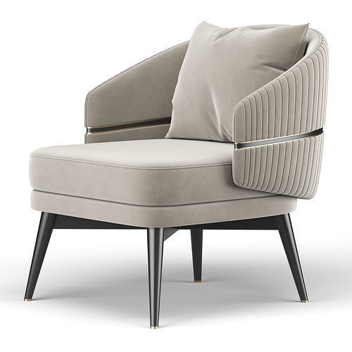 Billy Armchair 3D model 5
