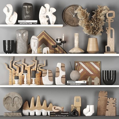 decorative set 01 3D model | CGTrader