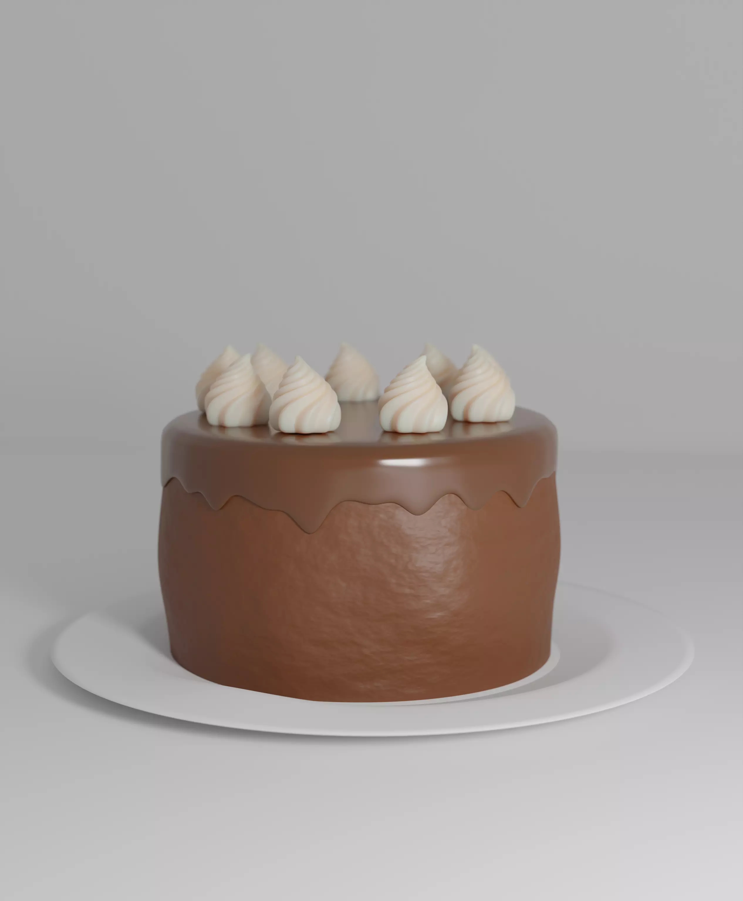 Chocolate Cake 3D model_0