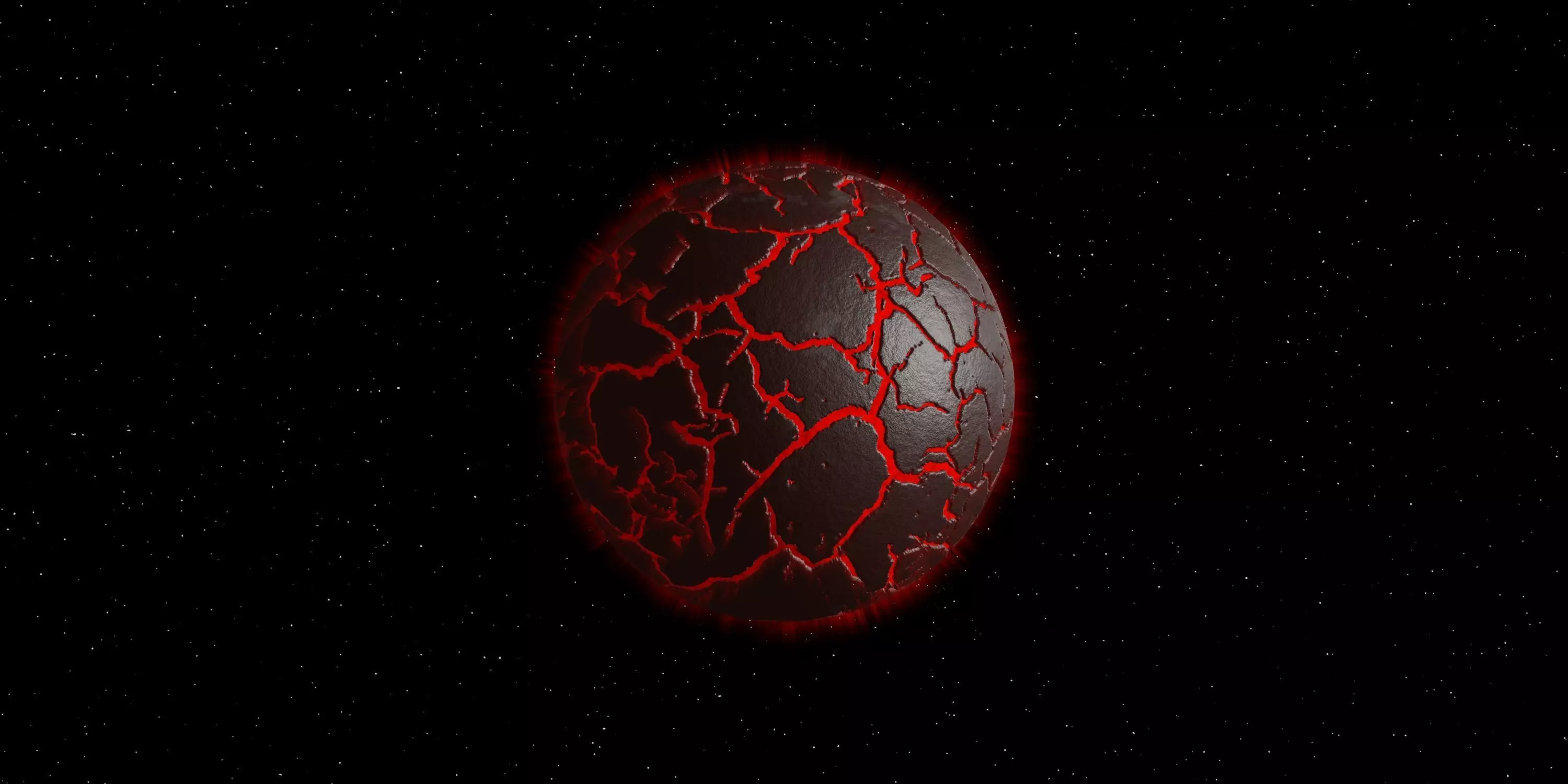 Lava Planet 3D model