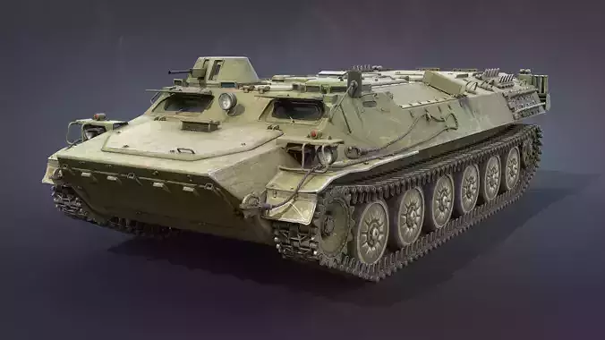 MT-LB Version 2 Low-poly 3D model