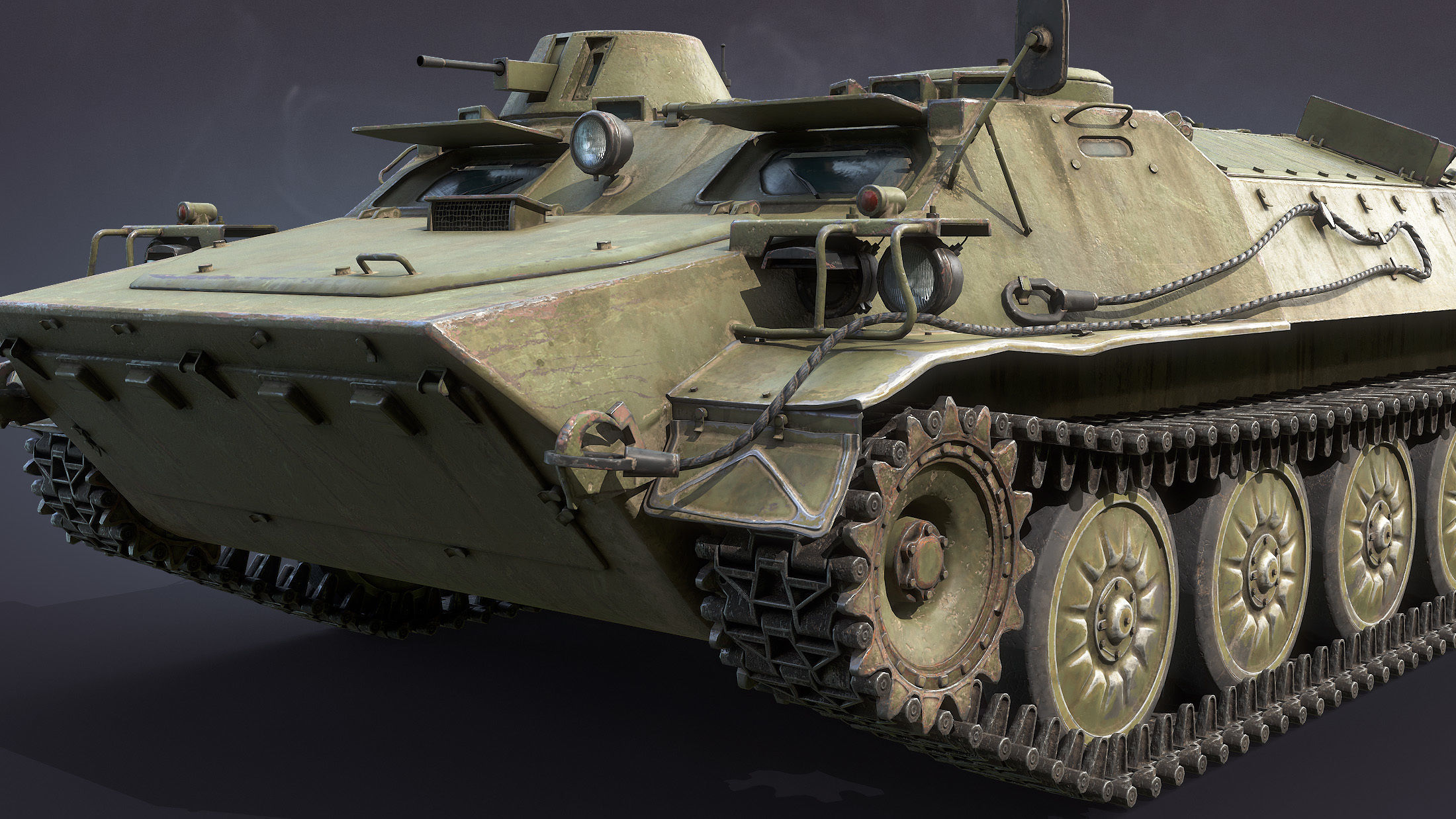 MT-LB Version 2 Low-poly 3D model_8