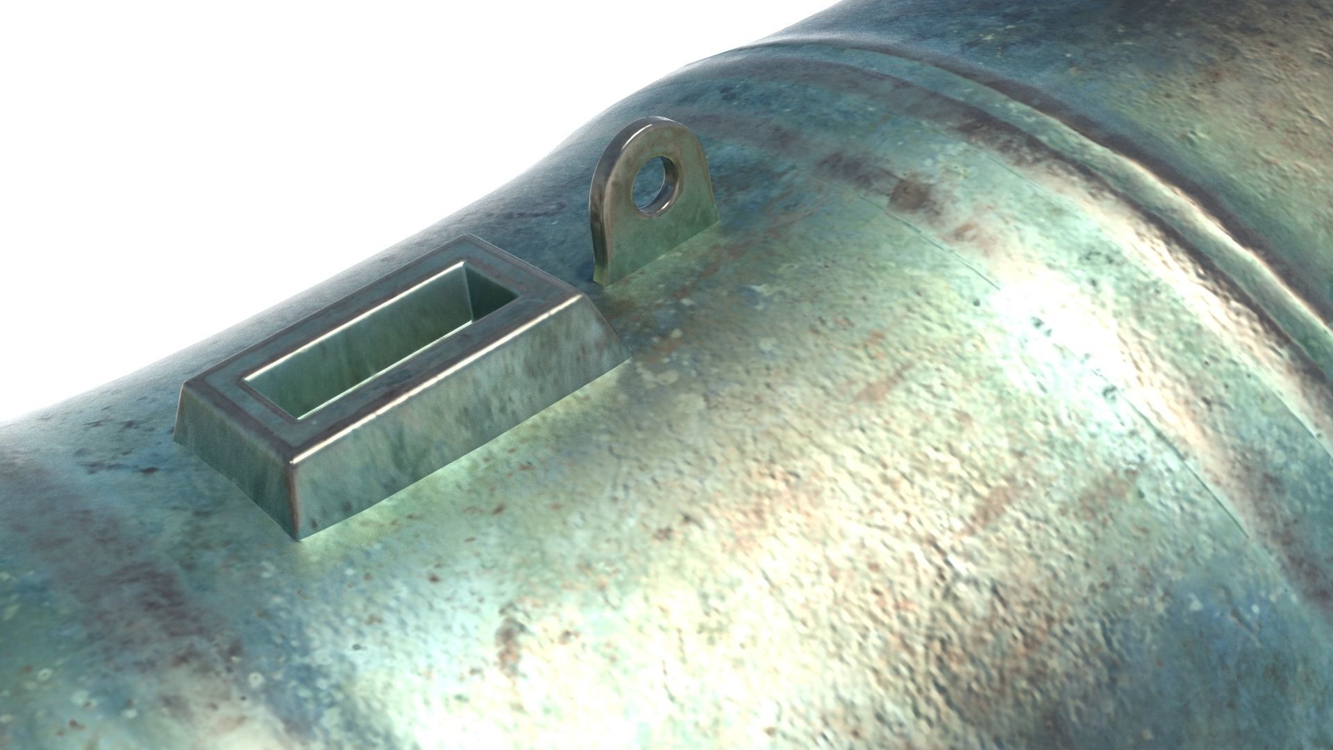 Medieval stone cannon supergun Faule Mette Low-poly 3D model_48