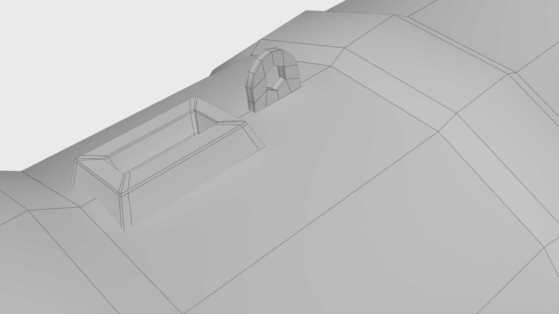 Medieval stone cannon supergun Faule Mette Low-poly 3D model_10