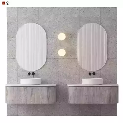Scandi Townhouse Bathroo 3D model
