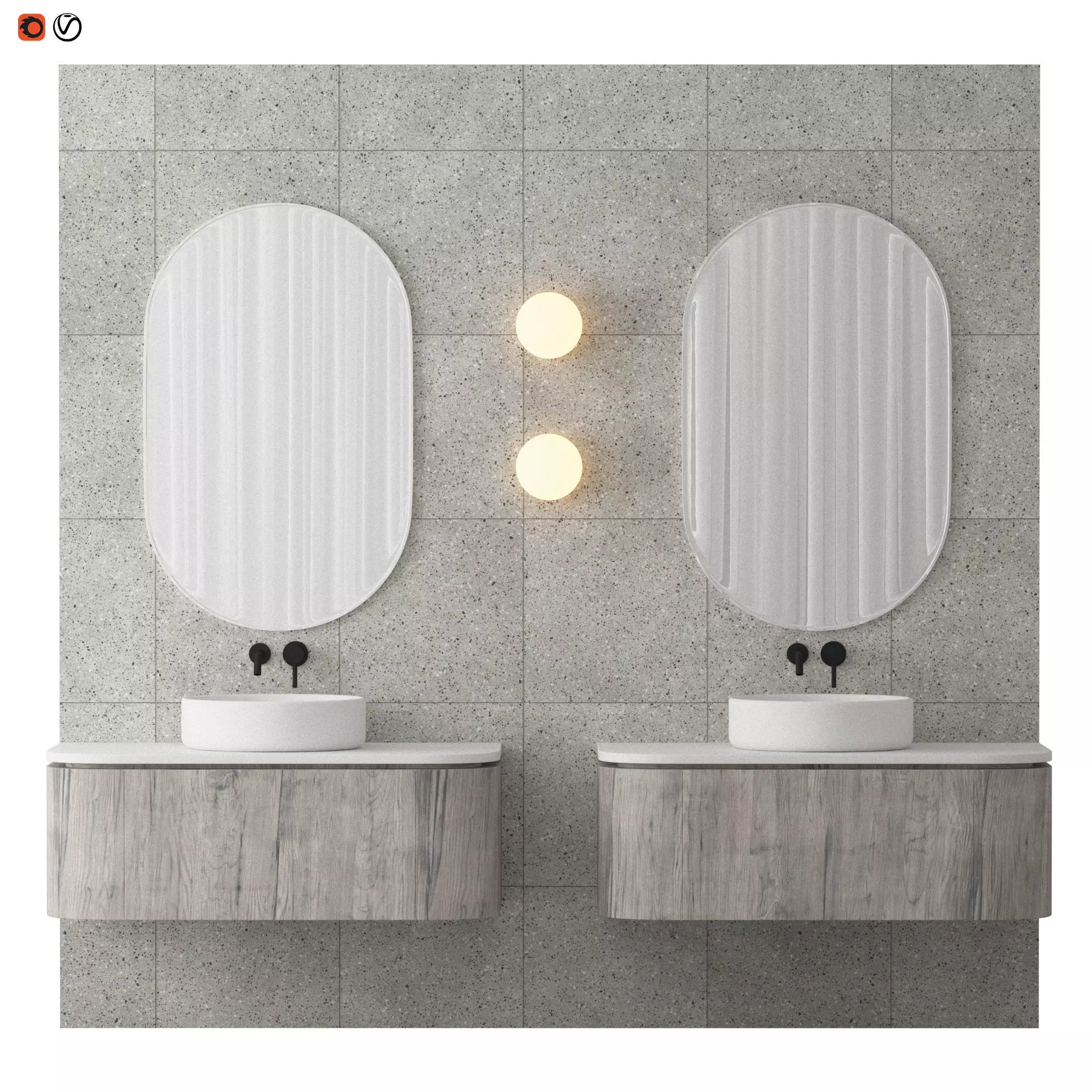 Scandi Townhouse Bathroo 3D model