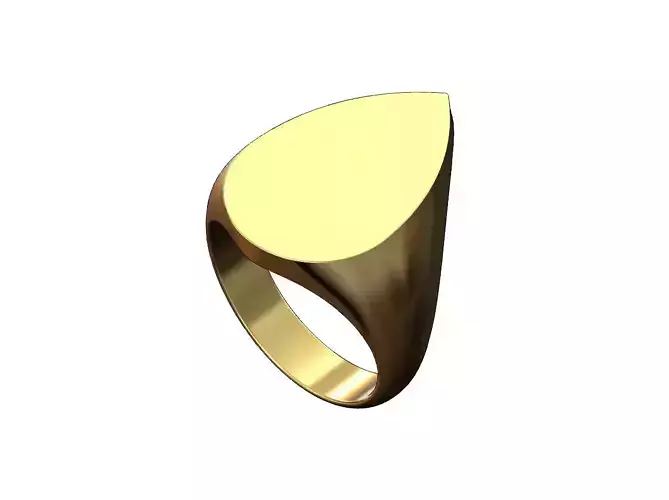 Large almond shaped fashion ring US sizes 6to10