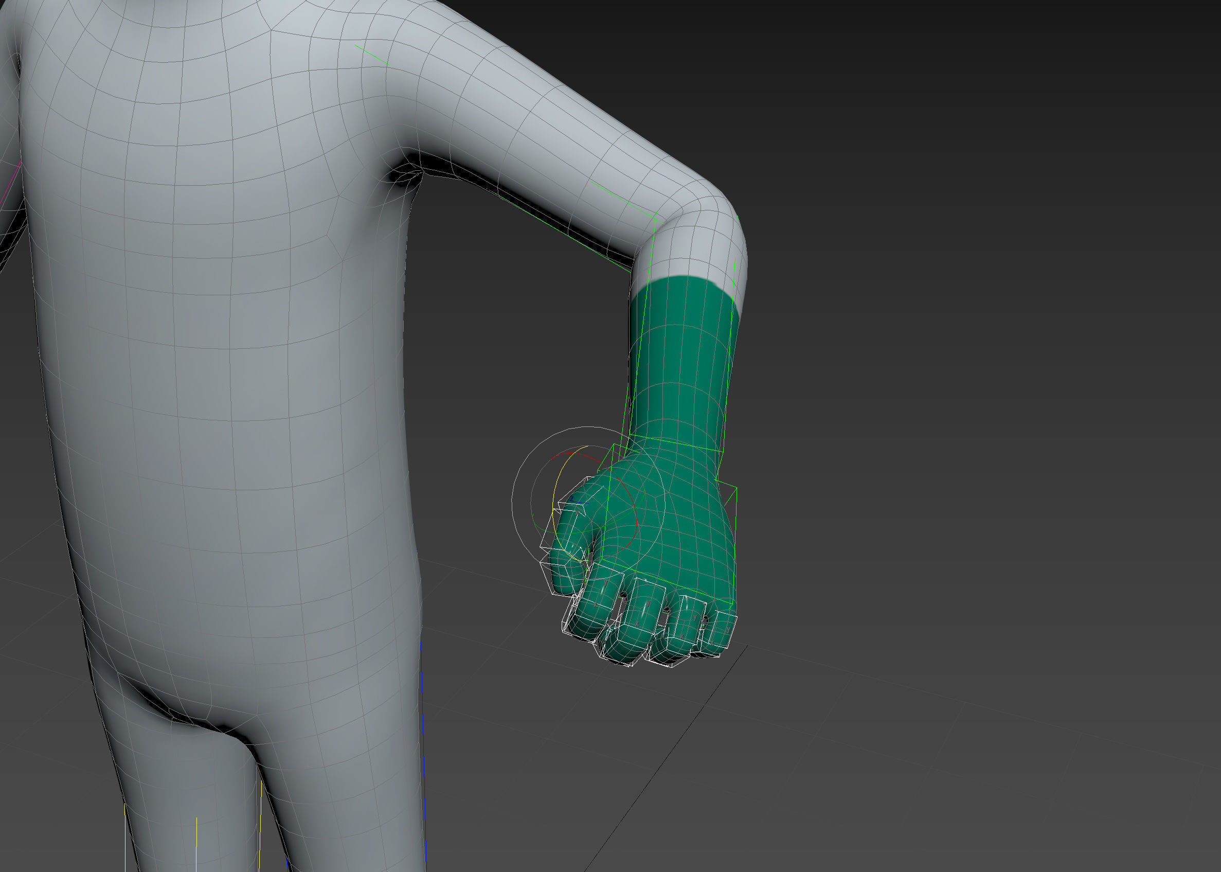 Character121 Rigged Man In Hazmat Suit 3D model_16